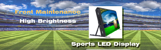 Slim High Brightness Sport Stadium Perimeter Led Display Wide Viewing Angle