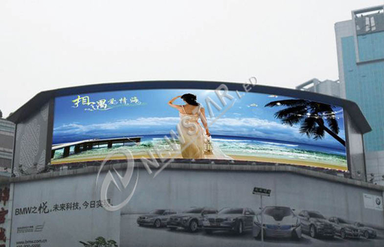 P12 1R1G1B Flexible Curved LED Display Panel , 192mm * 192mm