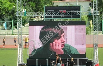 SMD P10 Outdoor LED Signs Rental For Stage ,10000 Dots Per Sqm.