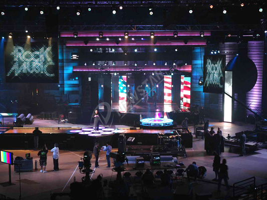 Large Indoor Rental Led Backdrop Curtain Led Wall Display Screen With High Brightness