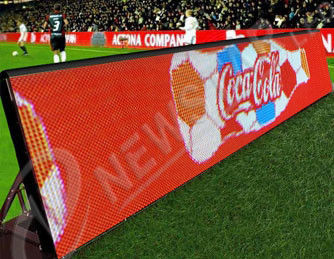Slim High Brightness Sport Stadium Perimeter Led Display Wide Viewing Angle
