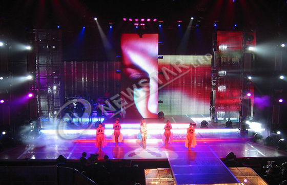 Large HD SMD Stage Curtain LED Display Video Wall Screen With High Definition