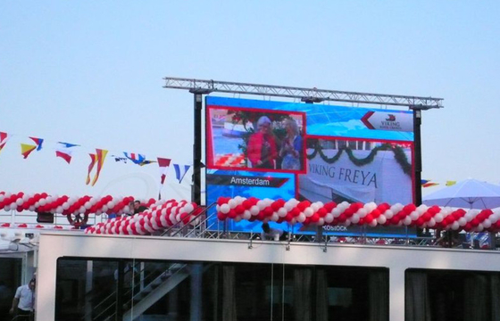 SMD 3 in 1 Advertising Outdoor Led Display Video Wall Panels P10 , Energy Saving