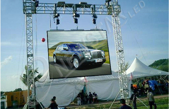 P16 Rental Outdoor LED Signs 1R1G1B , 110°For Concert , Fashion Show