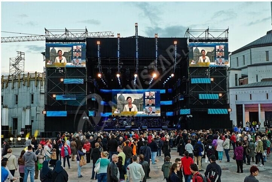 Outdoor Rental P7.81 Transparent LED Screen SMD curtain LED display for Concert