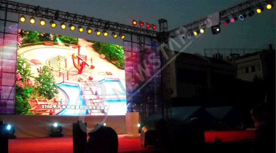 Schermo trasparente all'aperto di SMD 3535 P15.625 LED/esposizione di LED locativa per il concerto e la manifestazione